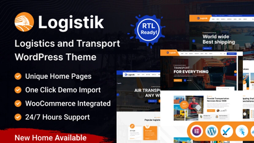 Logistik Transport WordPress Theme Preview