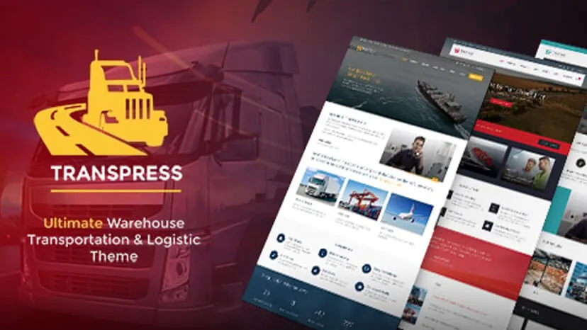 Transpress Logistics WordPress Theme Preview